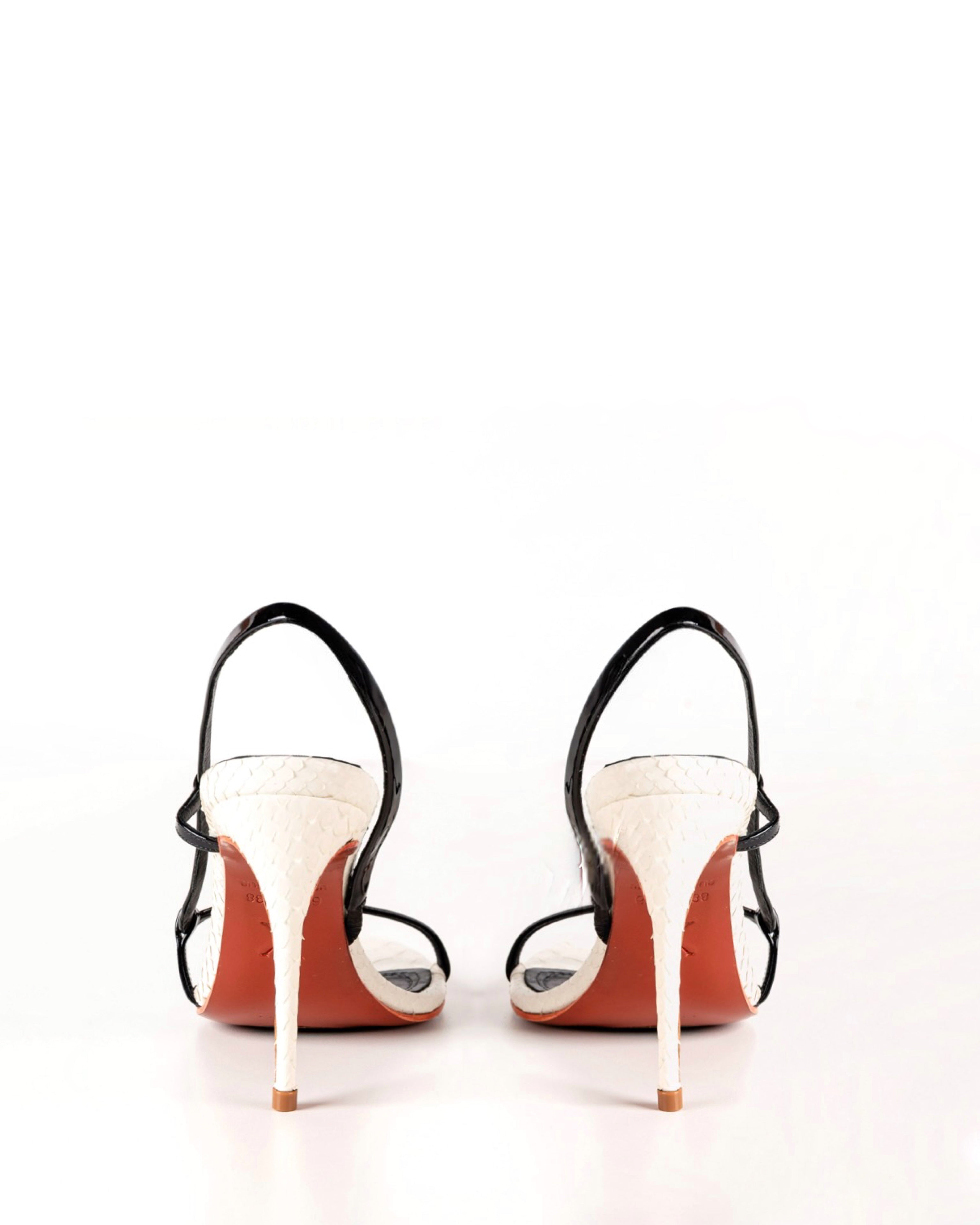 ADRIANA SANDAL BLACK & WHITE