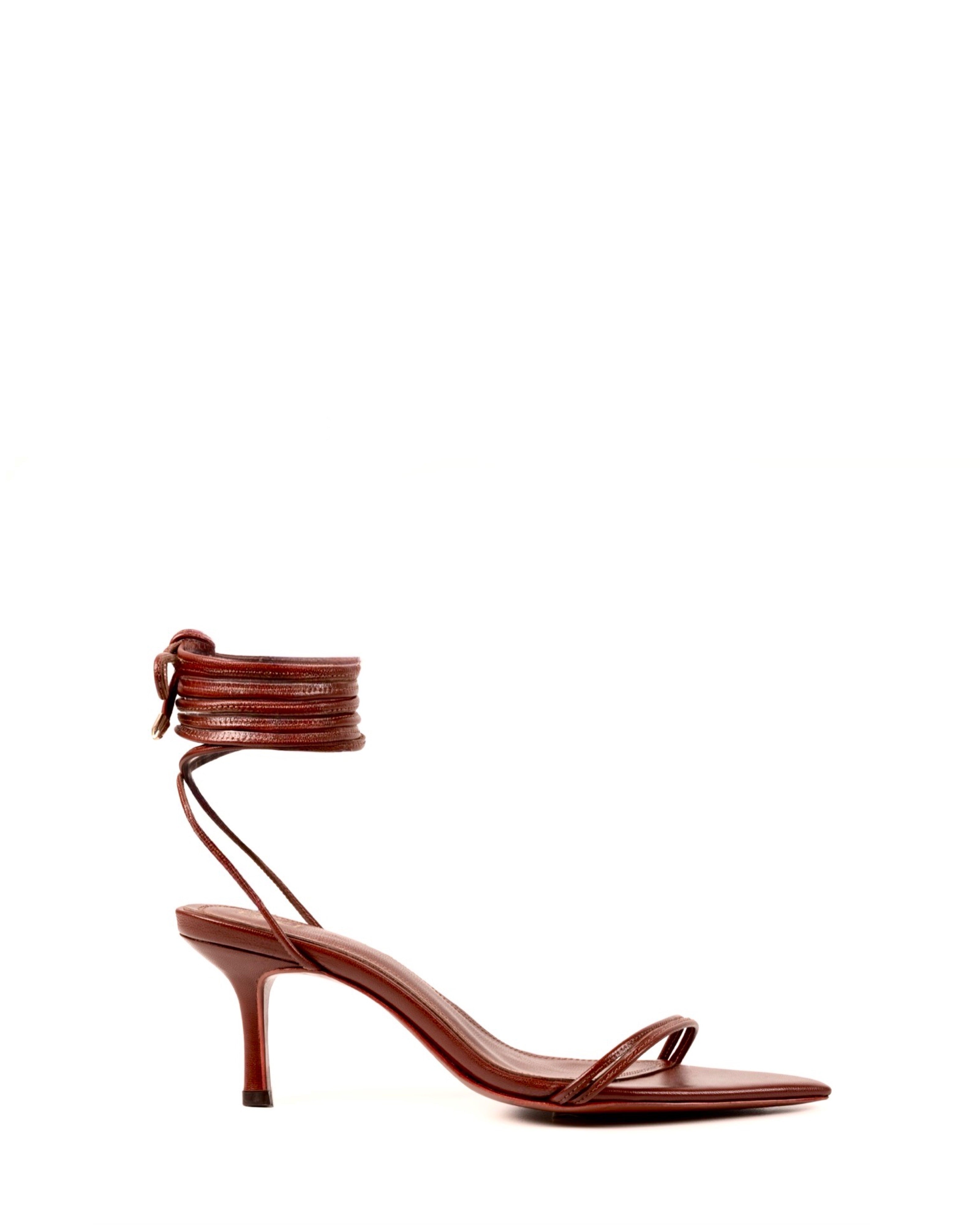 THALIA LACEUP CHOCOLATE