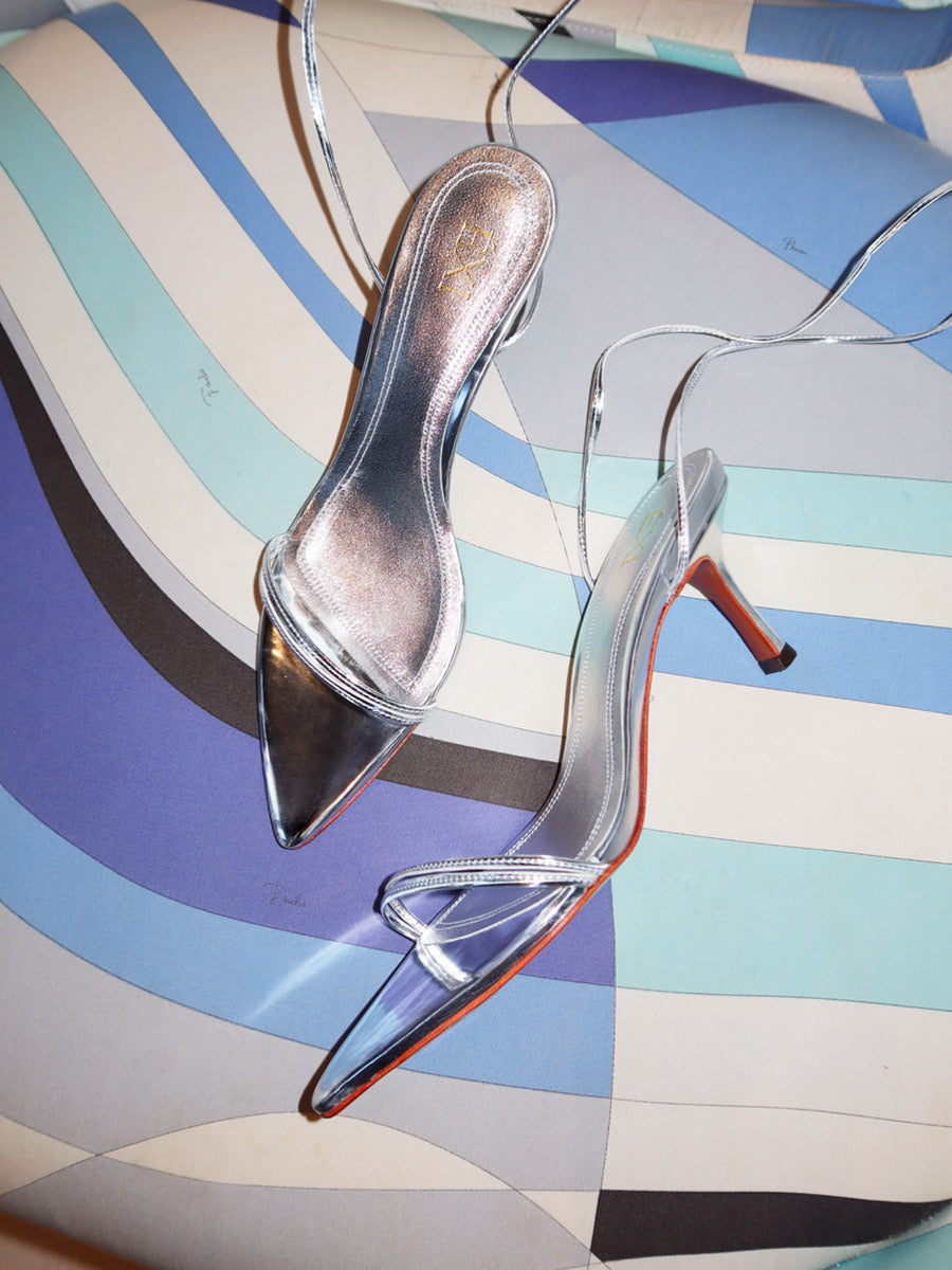 THALIA LACEUP SILVER