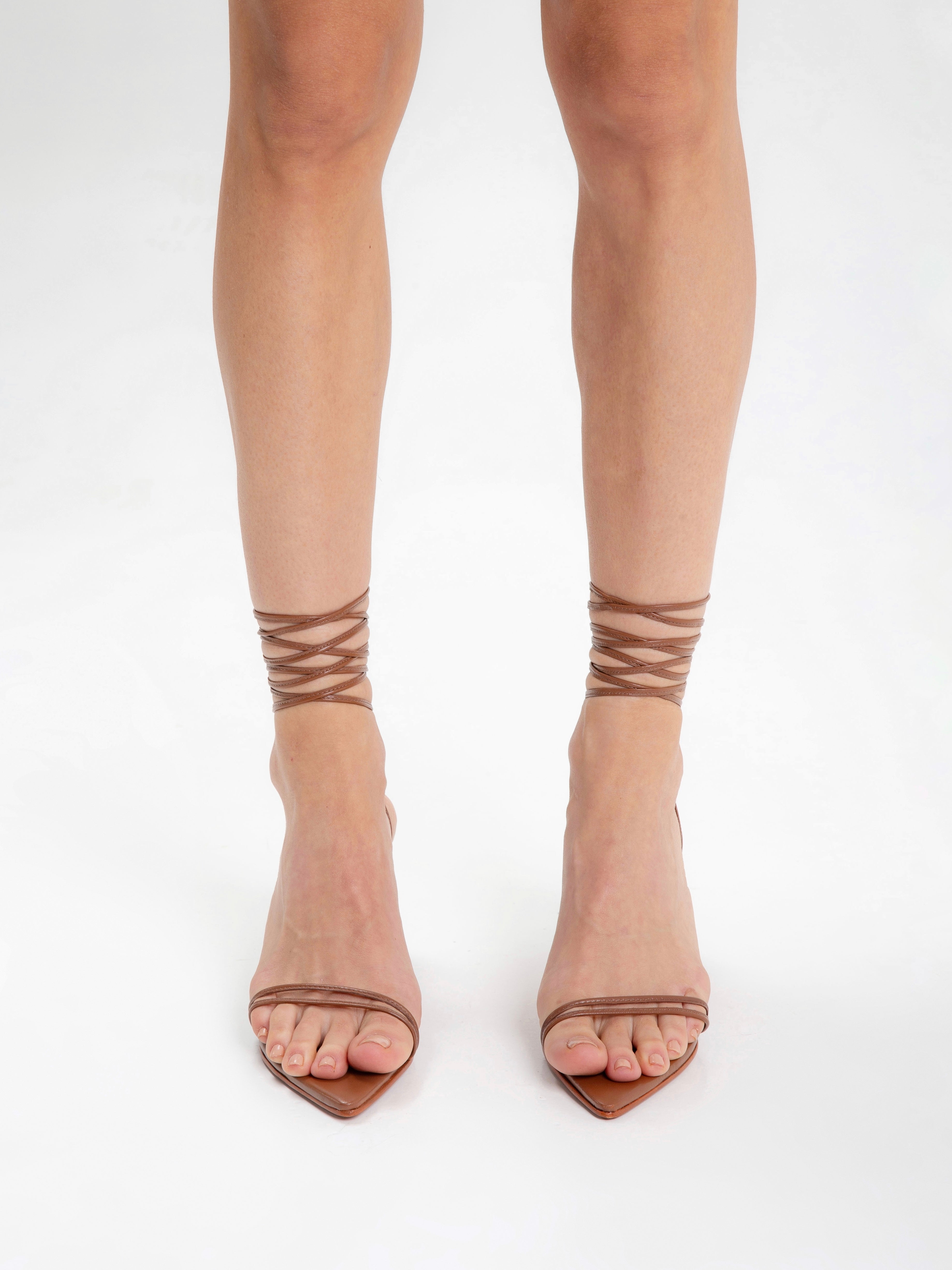 THALIA LACEUP CARAMEL