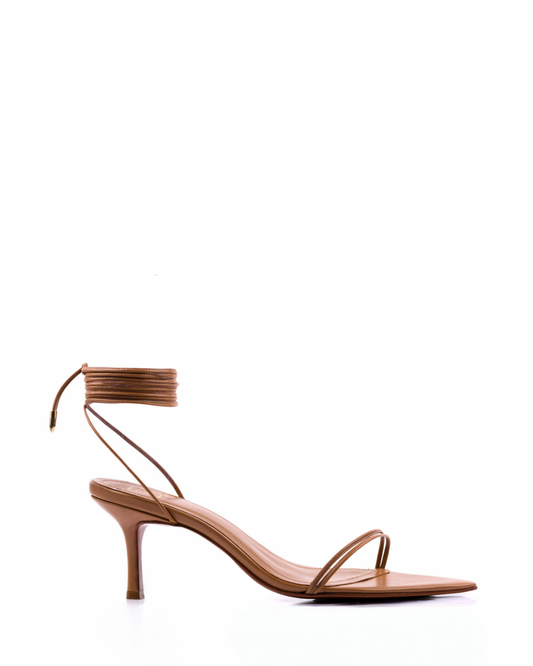 THALIA LACEUP CARAMEL