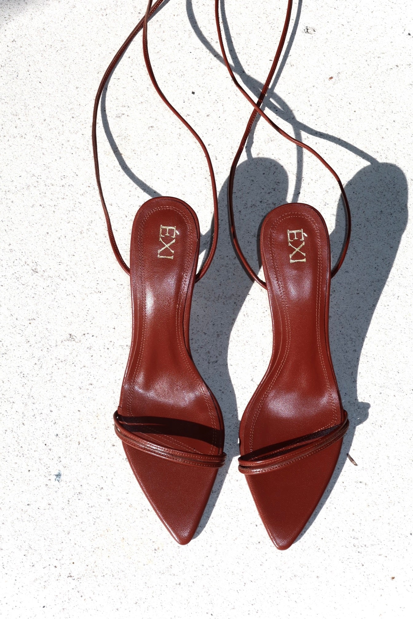 THALIA LACEUP CHOCOLATE