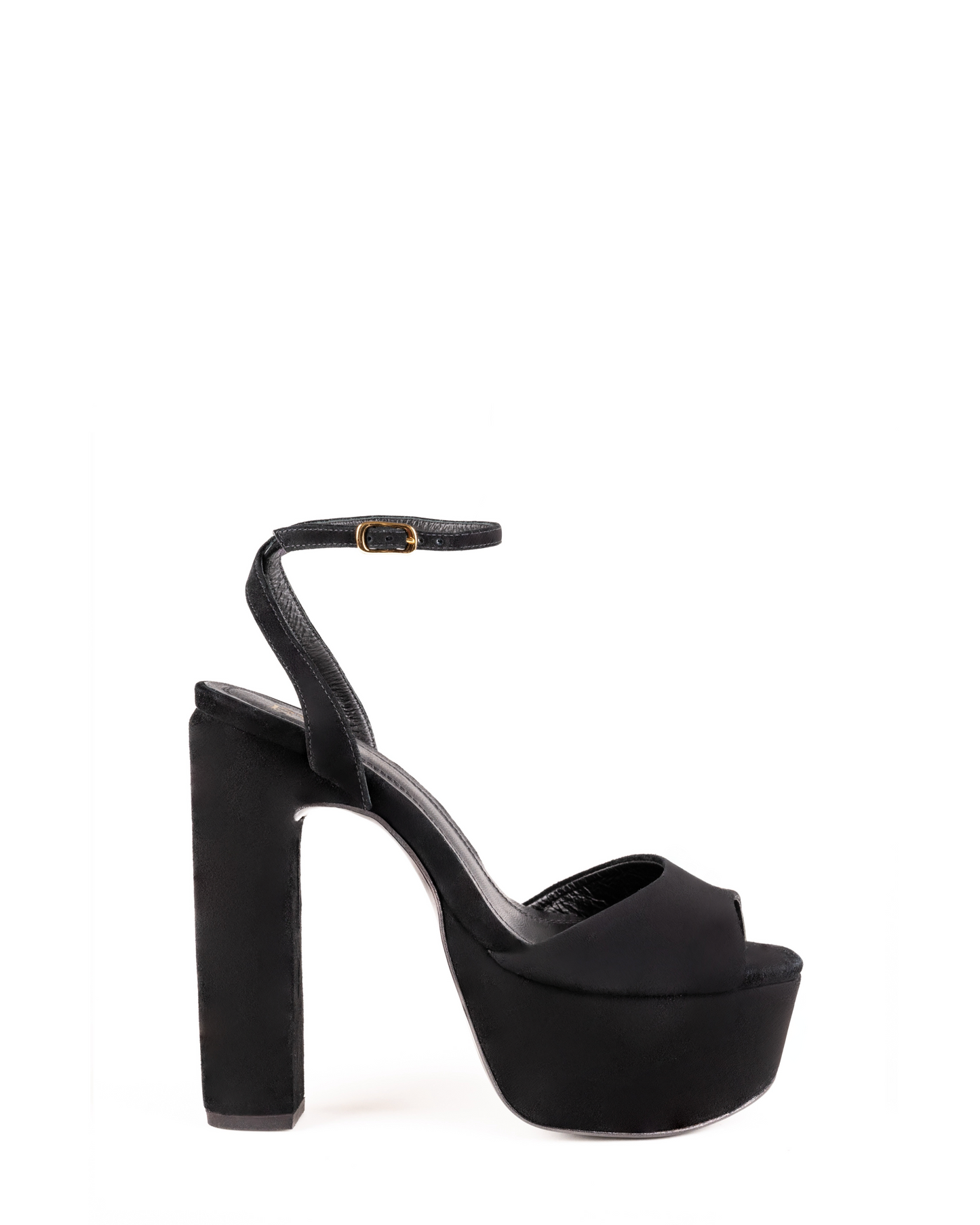 LUCCI PLATFORM SUEDE BLACK